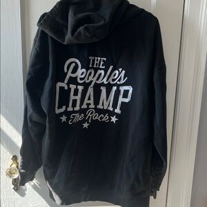 WWE Authentic Black Hoodie The Rock